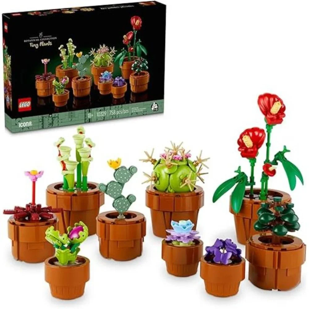 Icons Tiny Plants Creative‎ Building Set for Adults, Gift for Valentines Day
